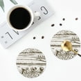 thumbnail image 5 of Balery 6 Pcs Rice Harvestleather Coasters Set, Drink Table Cup Coasters For Living Room Kitchen Coffee Decor, 5 of 9