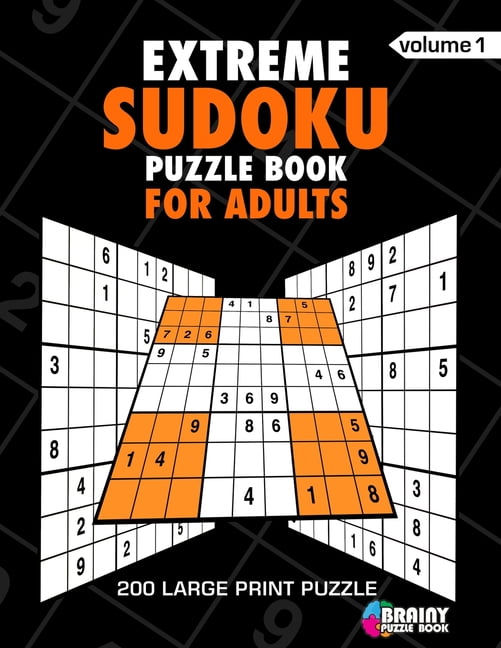 extreme sudoku puzzle book for adults 200 large print