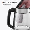thumbnail image 3 of KRUPS 1.7L Glass Electric Kettle: Fast-Boiling 1500W with LED Indicator, Anti-Scale Filter, Auto Shut-Off, and Cordless Design - Boil 1 Cup in 80 Sec, 3 of 7