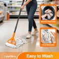 thumbnail image 6 of TidyBliss Commercial Mop Heavy Duty with 55 inches Long Handle (Orange), 6 of 8