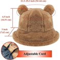 thumbnail image 3 of Women's Winter Faux Fur Fuzzy Warm Bucket Hat, 3 of 4