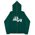 thumbnail image 4 of Sudaderas oscuras europeas y americanas para hombre y mujer, sudaderas con capucha góticas para parejas, sudaderas de Cremallera larga de talla grande Harajuku 2023, 4 of 5