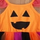 thumbnail image 4 of Vestidos De Halloween Para NiñA PequeñA, PatróN De Calabaza, Malla Colorida, Estilo De Empalme, Vestido Con Manga Voladora, 4 of 4