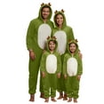 thumbnail image 5 of Matching Christmas Pjs for Family Reindeer Print Onesie Pajamas Hoodie One Piece Xmas Sleepwear Outfits, 5 of 8