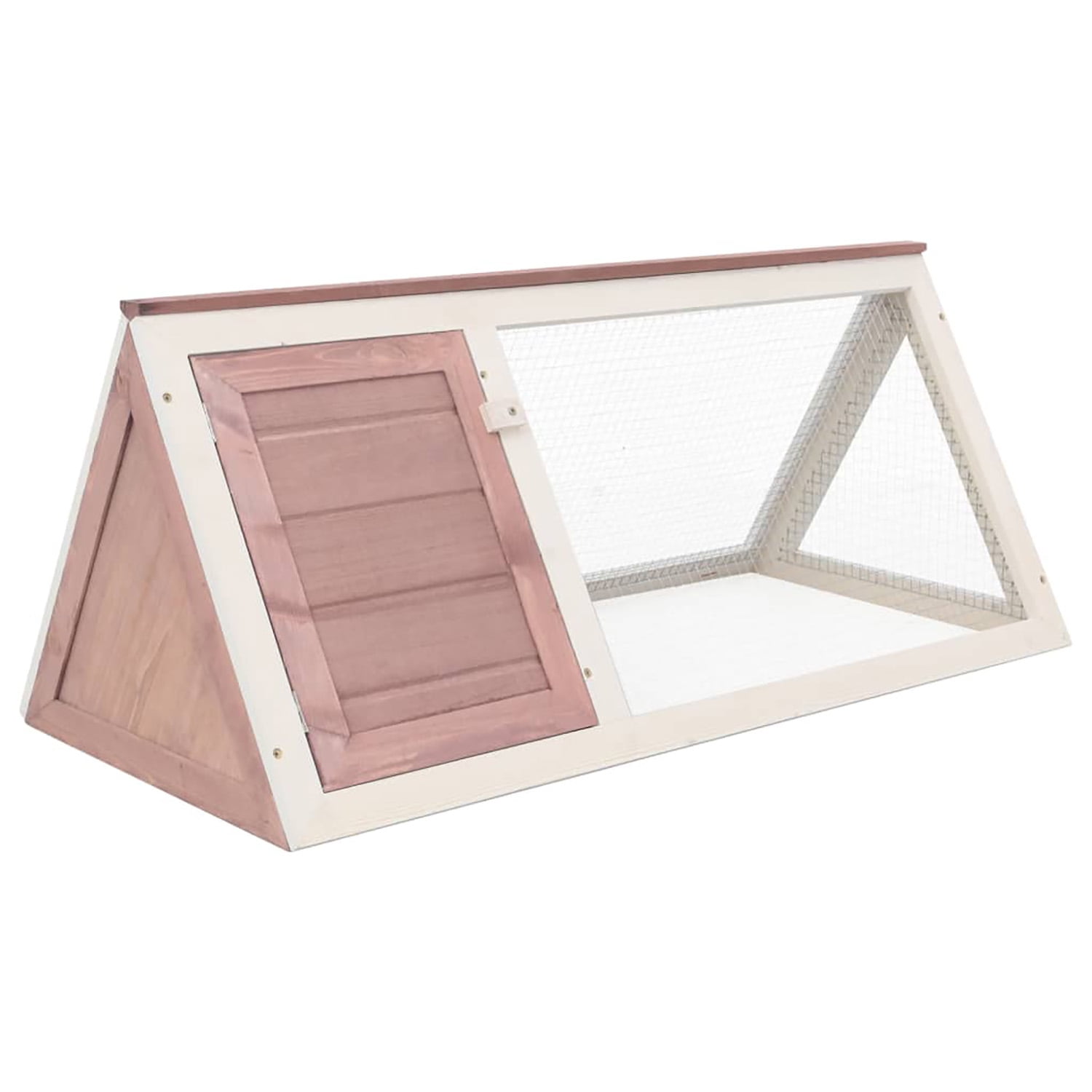 Pefilos 38" Outdoor Rabbit Hutch with Cozy Cubby, Wood Guinea Pig Hutch 1 Layer Small Animal House Pet Cage, Brown Pefilos 38" Outdoor Rabbit Hutch with Cozy Cubby, Wood Guinea Pig Hutch 1 Layer Small Animal House Pet Cage, Brown