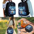 thumbnail image 2 of Yuyamidu Blue Axolotl School Backpack Set 3Pcs Lightweight Casual Daypacks with Lunch Bag Pen Bag Set Lightweight Portable Lunch Box Elementary Middle School Kids Backpack, 2 of 7