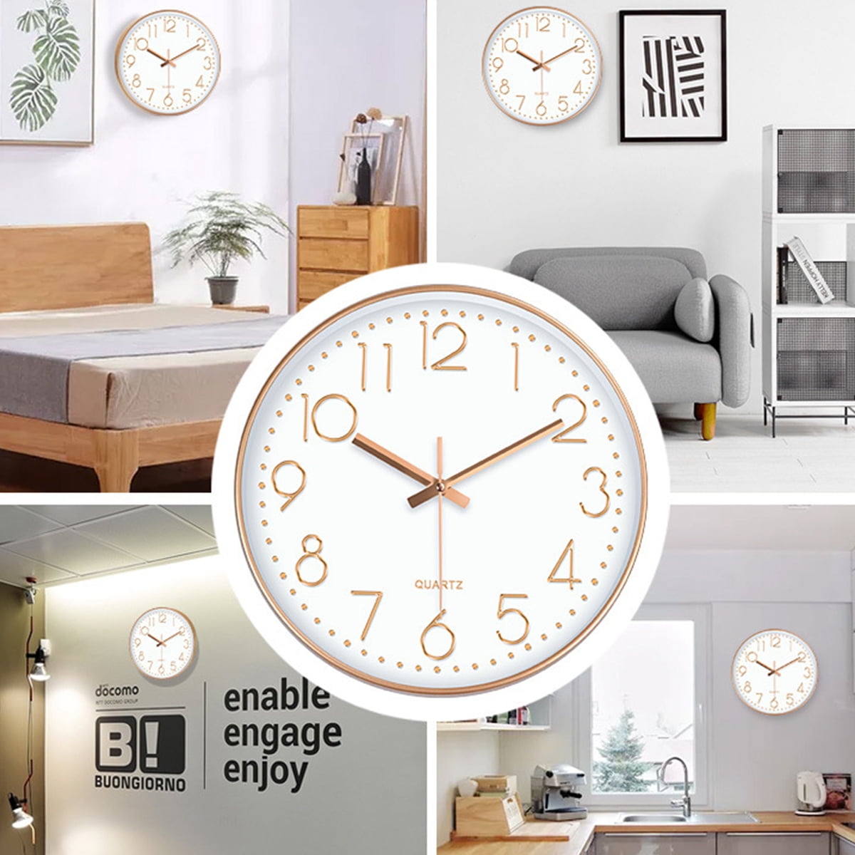 12inch DIY Wall Clock Silent Quartz Wall Night Clocks Walmart Canada