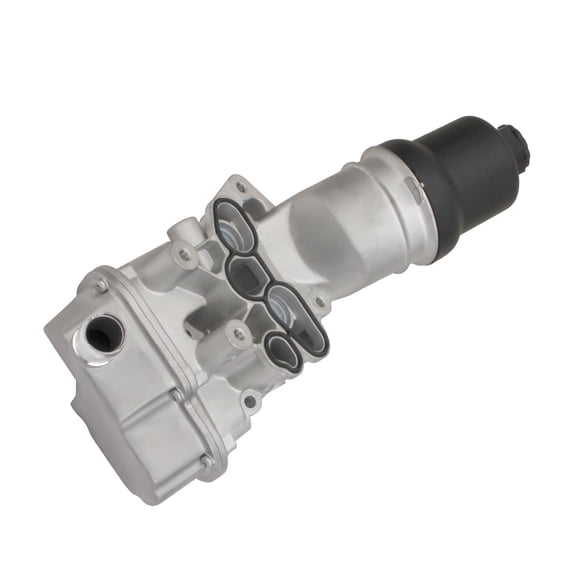 MITZONE Upgrade Aluminium Oil Cooler Filter Housing compatible with VW Jetta GTI Golf R Passat Audi A4 A3 TT TTS 2.0L Replace 06F115397K 06F115397J 06F115397H