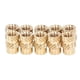 thumbnail image 2 of 100PCS Brass Insert Wear Resistance Anti Corrosion Burr Free Knurled Threaded Insert for 3D Printer M4x8x6, 2 of 5
