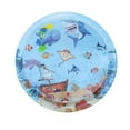 thumbnail image 2 of Water Sensory Playmat Interactive Cat Toys Self Play Mat with Sea Animal Patterns Inflatable Water-Filled Cool Summer Pet Toy for Pools Beaches, 2 of 8