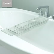 Atomi Expandable Clear Acrylic Caddy Bathtub Tray