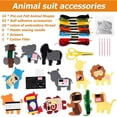 thumbnail image 4 of Felt Sewing Craft Kit  Animal Sewing Craft Kit for Kids DIY Sewing Felt Animals Fun Crafts Educational Sewing Kit for Beginner Children Kids Boys and Girls, 4 of 7