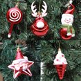 thumbnail image 5 of 3/6 piezas de piruletas navideñas con forma de bastón de caramelo, colgantes para árbol de Navidad, adornos de bolas para colgar, decoraciones navideñas para el hogar, regalo de Año Nuevo 2024, 5 of 5