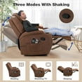 thumbnail image 2 of Homall Recliner Chair Massage Fabric 360° Swivel Rocker Recliner Living Room Chair Home Theater Seating Overstuffed Single Sofa Chair, 2 of 7