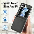 thumbnail image 2 of Allytech Wallet Case for Samsung Galaxy Z Flip5, Samsung Z Flip5 Cover, Premium PU Leather Shockproof Cards Holder Wallet Phone Case for Samsung Galaxy Z Flip5 - Black, 2 of 11