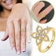 thumbnail image 3 of Anillo de flor giratorio y ajustable, anillo de dedo índice para mujer, estilo moderno y personal, 3 of 7