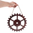 thumbnail image 3 of STRANDCHIC 4 Pcs Accessoires Western Roue de Chariot en Bois Rouge Foncé pour Déco Rustique Usage Intérieur et Extérieur, 3 of 6