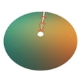 thumbnail image 5 of Cauagu 30" Christmas Tree Skirt Orange To Teal Gradient Pattern Christmas Tree Decorations Tree Mat for Xmas Decorations Occasion Holiday Home Decor -30", 5 of 7