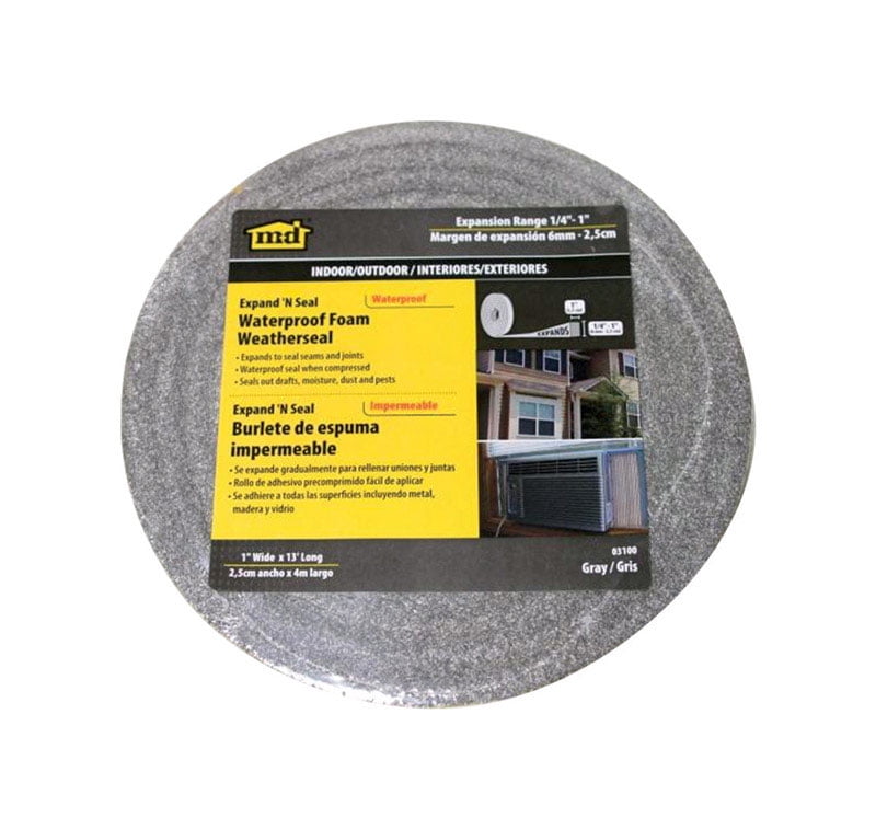 M-D Building Products Gray Foam Weather Stripping For Window 13 ft. L x 1/4 in