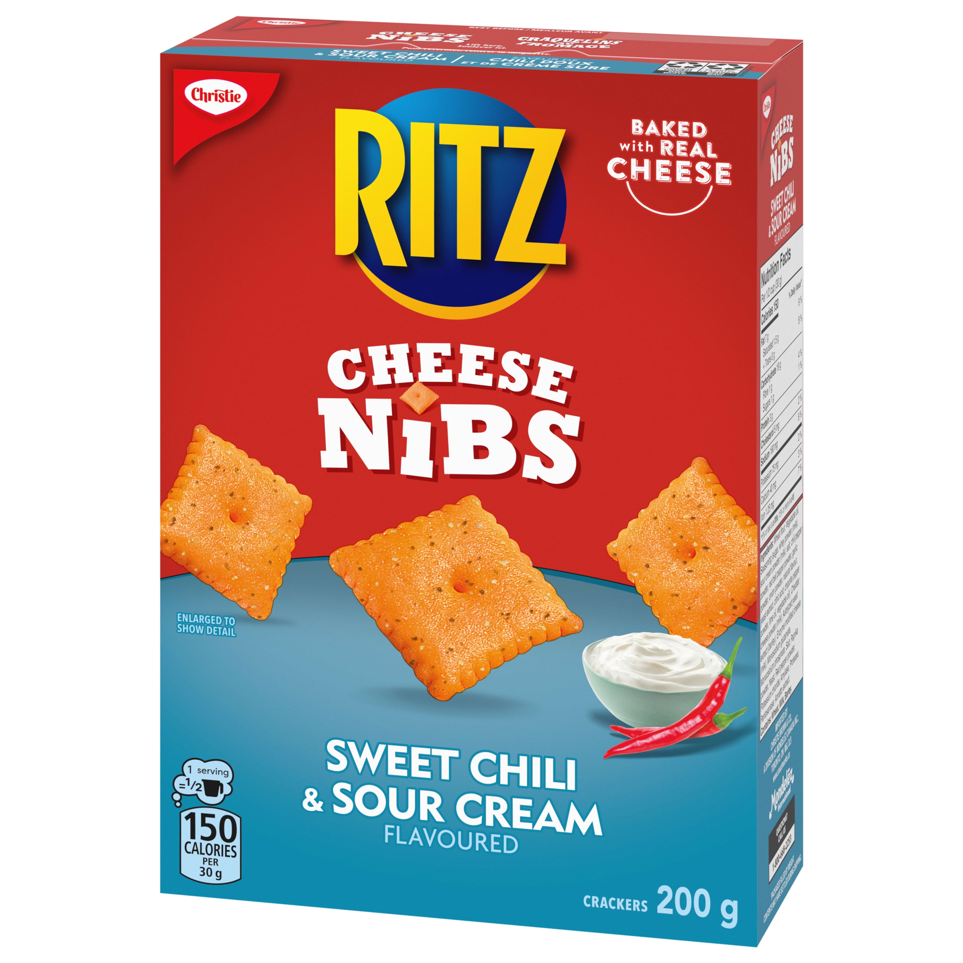 Craquelins Au Fromage Ritz À Saveur De Chili Doux Et De Crème Sure