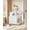 White Gold, variant on 4-in-1 Cat Litter Box Enclosure Cat Tree, Platform, Scratcher, Stairs,White Gold