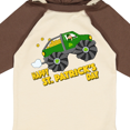 thumbnail image 4 of Inktastic Happy St. Patrick's Day monster truck with leprechaun Boys or Girls Long Sleeve Baby Bodysuit, 4 of 5