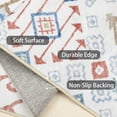 thumbnail image 4 of Shunda K Moroccan 8x10 Rugs for Living Room, Large Washable Area Rug Ultra-Thin Soft Carpet, Oriental Trellis Bedroom Rug Distressed Non Shedding Throw Rug for Living Dining Room Office (8x10ft, 05), 4 of 6