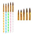 thumbnail image 3 of Health & Personal Care 5 Pcs Imitation Mink Crystal Pen Nail Brush Set Nail Tools Je, 3 of 6