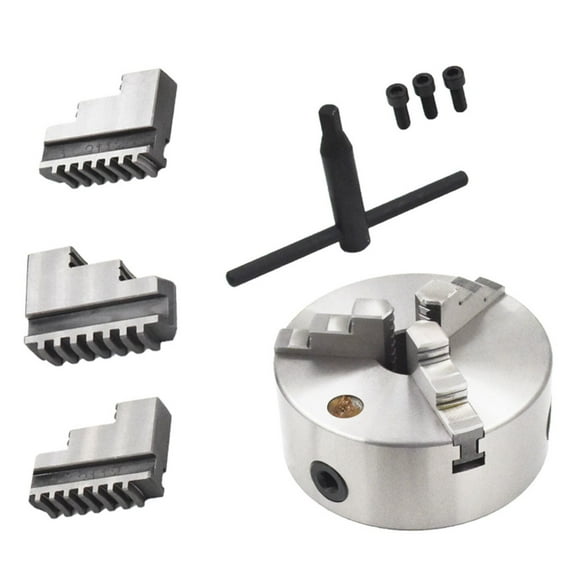 K11-160 Lathe Chuck, 6 inch 160mm Diameter 3-Jaw Self-Centering Lathe Chuck Cast Iron for CNC Lathe Drilling Milling Machine