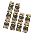 thumbnail image 4 of 10 Piezas de Doble Cara Kusrkot USB 3 LED Lámpara de Noche Luz Portátil para Acampar Cáscara Negra LED Blanca, 4 of 8