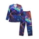 thumbnail image 1 of Balery Starry Sky Turtle Pijama para Hombre de Dos Piezas con Manga Larga, Conjunto de Dormir y Descanso Suave con Bolsillos-Medium, 1 of 7