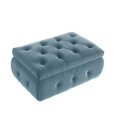 thumbnail image 4 of Koby Velvet Storage Ottoman, Light Blue, 4 of 9
