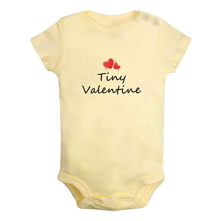 

iDzn Tiny Valentine Funny Rompers For Babies Newborn Baby Unisex Bodysuits Infant Jumpsuits Toddler 0-24 Months Kids One-Piece Oufits