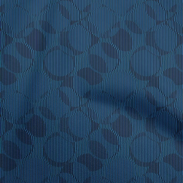 oneOone Georgette Viscose Blue Fabric Abstract Dress Material Fabric Print Fabric By The Yard 42 Inch Wide