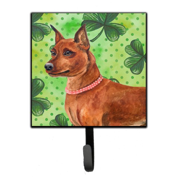 Miniature Pinscher St Patricks Leash or Key Holder Green