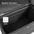 thumbnail image 4 of RTS Home Accents ParcelWirx Premium Horizontal Large Lockable Package Delivery Box with Hinged Lid, Graphite Color, 4 of 7