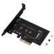 thumbnail image 2 of M.2 A PCI-E3.0 X4 Tarjeta de Expansiada, Tarjeta de Adaptador de Clave M, Desconcio de Metal Negro para m2 ngff nvme ssd disco duro duro, 2 of 7