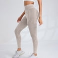 thumbnail image 5 of idosla Anti Cellulite 3D Leggings Compression Resistance Band Leggings for Women Lifting Scrunch Yoga Pants (Beige, M), 5 of 7