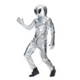 thumbnail image 1 of Ufo Alien Cosplay Costume Astronaut Silver Jumpsuit Halloween Carnival Party Costume For Men Women, 1 of 5