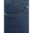 thumbnail image 4 of Women's Plus Size Blue Pull On Denim Bermuda Jean Short (MAA-489), 4 of 8