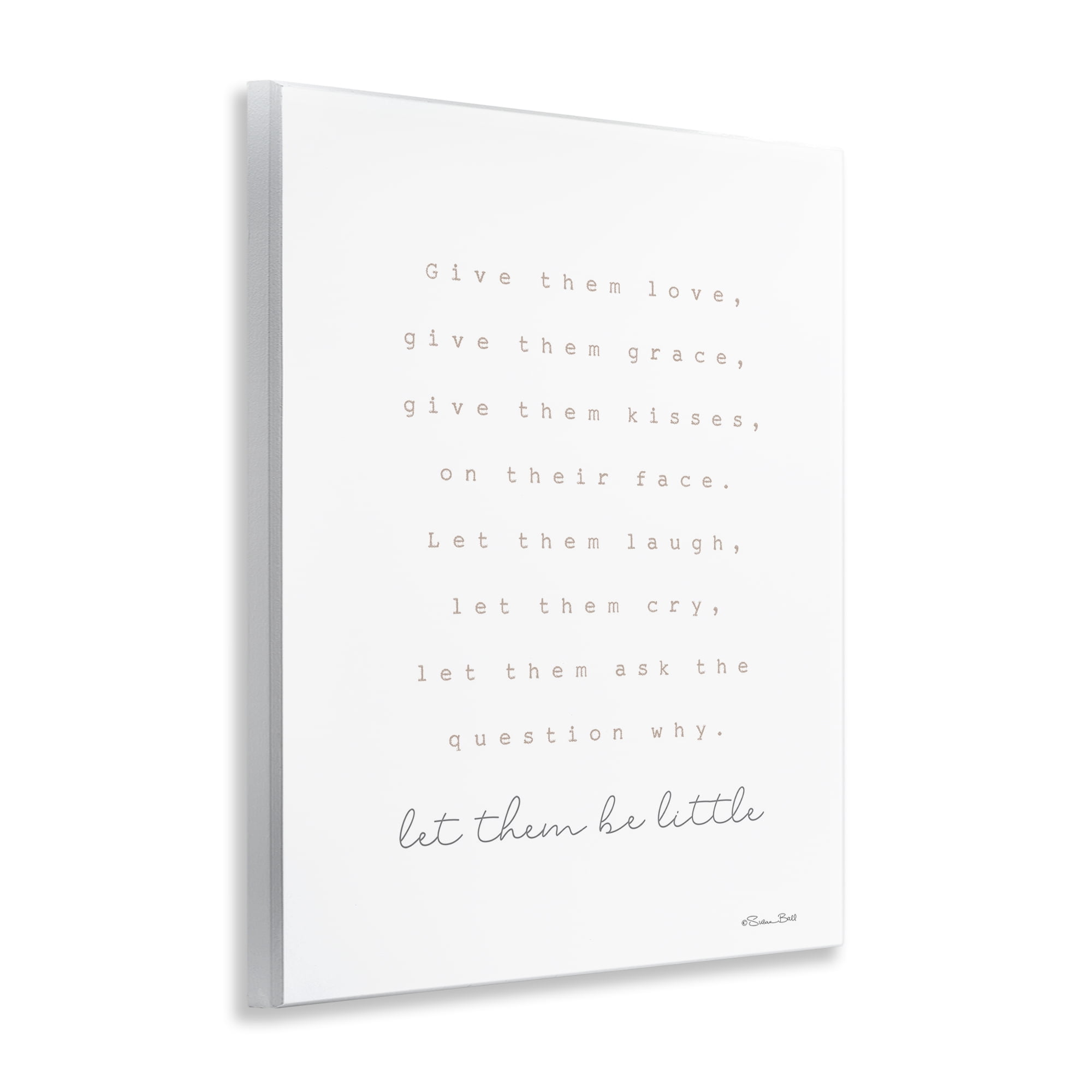 Stupell Industries Let Them Be Little Typography Painting Unframed Art Print Wall Art, 11 x 14
