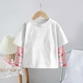thumbnail image 2 of Avtoify Girls Long Sleeve Shirts Casual, Toddler Girls Fall Clothes, Boys' Summer Floral Ice Silk Sun Protection Jacket and Fake Two-Piece Long Sleeve Printed-Mosquito T-Shirt, 2 of 4