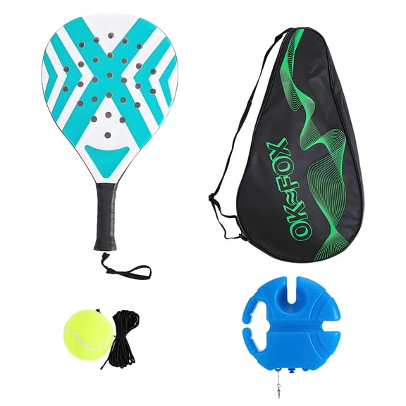 BESTSKY 2Pcs Padel Tennis Racket,High-Elastic & Lightweight Padel Racket with Anti-Slip & Shock-Absorbing Handle,Tennis Rackets for Leisure Entertainment and Beach Tennis Rackets