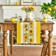 thumbnail image 2 of Camino de mesa de verano con girasol amarillo de 13x72 pulgadas, decoración de mesa de comedor de cocina de primavera de temporada para decoración de fiesta en el hogar, 2 of 4