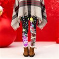 thumbnail image 5 of Fancifize Women's Christmas Leggings High Waist Stretch Slim Yoga Pants Xmas Holiday Wokrout Trousers, 5 of 6