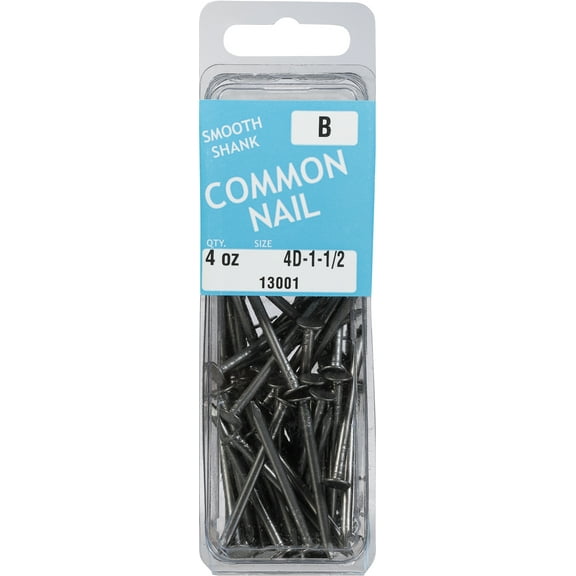 Midwest 13001 Common Nail, 4D x 1-1/2 in, Bright