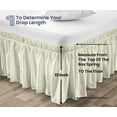 thumbnail image 5 of SGI Bedding 12 Inch Wrap Around Bedskirt | Microfiber Wrap Around Bed Skirt | Fade-Resistant, Wrinkle-free, Anti-static, Decorative, Extra Storage Space, Clutter-Free | Texas King, Rust, 5 of 8