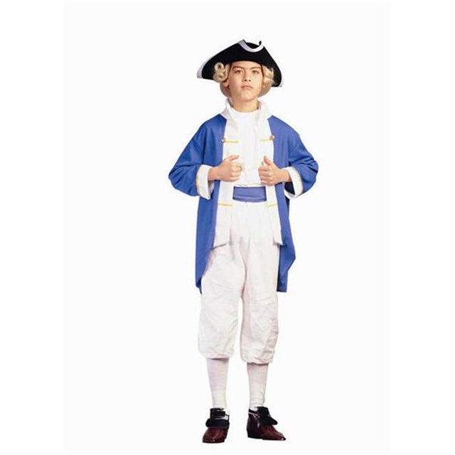 Colonial Captain - Blue Costume - Size Child-Large