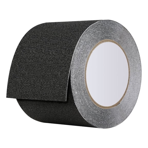 Anti-Slip Tape, 35 FT x 4 inch Non Slip Grip Tape for Stairs Steps, 80-Grit Aluminum Oxide High Traction Non-Skid Stair Treads with Strong Adhesive Backing, Suitable for Indoor & Outdoor Use