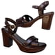 thumbnail image 3 of Huarache Cómoda Plataforma Moda Piel Cabra Tacon 9.0 cmR14 22-27 Café, 3 of 5